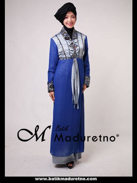  Gamis  Batik Cantik Modern  untuk  pesta  Batik Maduretno 